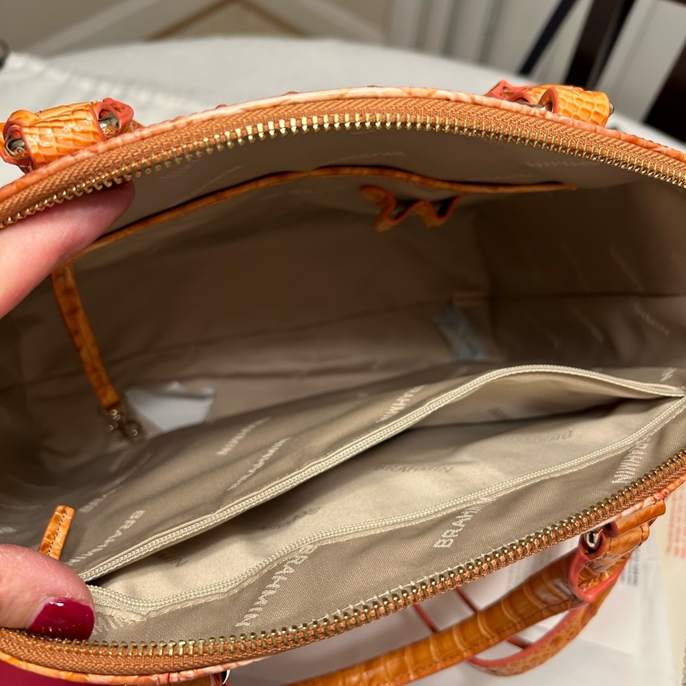 COPY - Brahmin Duxbury Satchel -Large. color is sherbet ombré Melbourne (see ph…